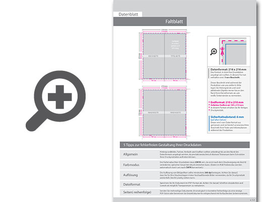 Product Bild faltblatt__gefalzt_auf_din_lang__4-seiter__beidseitig_bedruckt_(4_4_farbig_+_1_sonderfarbe_hks)