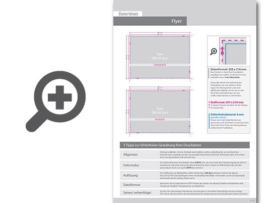 Product Bild flyer_din_a4_quer_(29_7_cm_x_21_0_cm)__beidseitig_bedruckt_(4_4_farbig_+_1_sonderfarbe_hks)
